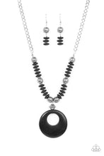 Load image into Gallery viewer, Paparazzi "Oasis Goddess" Black Necklace Earring Set -Paparazzi Accessories