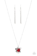Load image into Gallery viewer, Paparazzi “Prismatic Projection” Red Necklace Earring Set -Paparazzi Accessories