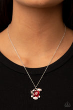 Load image into Gallery viewer, Paparazzi “Prismatic Projection” Red Necklace Earring Set -Paparazzi Accessories