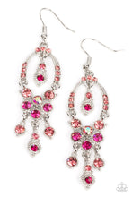 Load image into Gallery viewer, Paparazzi “Sophisticated Starlet” Pink Dangle Earrings - Paparazzi Accessories