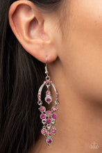 Load image into Gallery viewer, Paparazzi “Sophisticated Starlet” Pink Dangle Earrings - Paparazzi Accessories