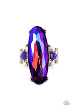 Load image into Gallery viewer, Paparazzi “Interdimensional Dimension” Blue Stretch Ring
