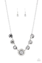 Load image into Gallery viewer, Paparazzi “Extravagant Extravaganza” Silver Necklace Earring Set - Paparazzi Accessories