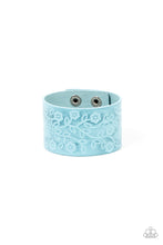 Load image into Gallery viewer, Paparazzi “Rosy Wrap Up” - Blue Bracelet

