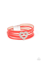 Load image into Gallery viewer, Paparazzi “Wildly in Love Red” Magnetic Bracelet
