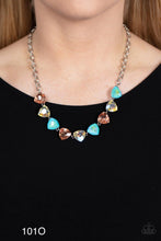 Load image into Gallery viewer, Paparazzi “Dreamy Drama Orange” Necklace Earring Set - Paparazzi Accessories