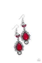 Load image into Gallery viewer, Paparazzi “SELFIE-Esteem” Red Dangle Earrings - Paparazzi Accessories