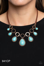 Load image into Gallery viewer, Paparazzi “Riverside Relic” Copper Necklace Earring Set - Paparazzi Accessories