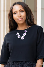 Load image into Gallery viewer, Paparazzi “Raw Charisma” Purple Necklace Earring Set