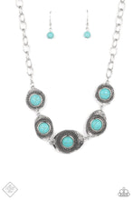Load image into Gallery viewer, Paparazzi “Homestead Harmony” Blue Necklace Earring Set
