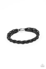 Load image into Gallery viewer, Paparazzi “Cattle Ranch” Black Magnetic Urban Bracelet - Paparazzi Accessories