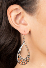 Load image into Gallery viewer, Paparazzi “Terrace Trinket” Orange Dangle Earrings - Paparazzi Accessories