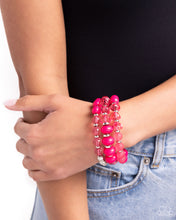 Load image into Gallery viewer, Paparazzi “Colorful Charade” Pink Coil Wrap Bracelet

