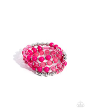 Load image into Gallery viewer, Paparazzi “Colorful Charade” Pink Coil Wrap Bracelet
