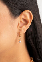 Load image into Gallery viewer, "Limelight Luxury" Gold Necklace Earring Set - Paparazzi Accessories