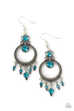 Load image into Gallery viewer, Paparazzi “Palace Politics” Blue Dangle Earrings - Paparazzi Accessories