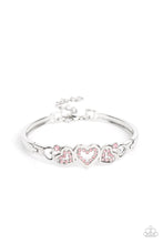 Load image into Gallery viewer, Paparazzi “Seriously Smitten” Pink Adjustable Bracelet - Paparazzi Accessories
