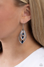 Load image into Gallery viewer, Paparazzi “Extra Exuberant” Blue Dangle Earrings
