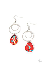 Load image into Gallery viewer, Paparazzi “Terrazzo Tempo” Red Dangle Earrings - Paparazzi Accessories