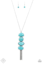 Load image into Gallery viewer, Paparazzi “Hidden Lagoon” Blue Necklace Earring Set - Paparazzi Accessories