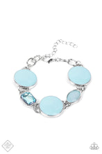 Load image into Gallery viewer, Paparazzi “Dreamscape Dazzle” Blue Clasp Adjustable Bracelet
