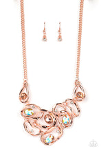 Load image into Gallery viewer, Paparazzi “Warp Speed” Copper Necklace Earring Set - Paparazzi Accessories