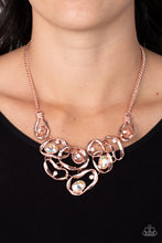 Load image into Gallery viewer, Paparazzi “Warp Speed” Copper Necklace Earring Set - Paparazzi Accessories
