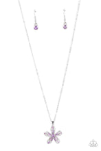 Load image into Gallery viewer, Paparazzi “Botanical Ballad” Purple Necklace Earrings Set
