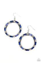 Load image into Gallery viewer, Paparazzi “Gritty Glow” Blue Dangle Earrings - Paparazzi Accessories