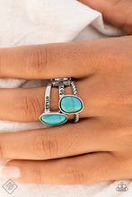 Load image into Gallery viewer, Paparazzi “True to You” Blue Stretch Ring
