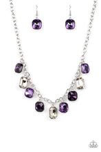 Load image into Gallery viewer, Paparazzi “Best Decision Ever” Purple Necklace Earring Set - Paparazzi Accessories