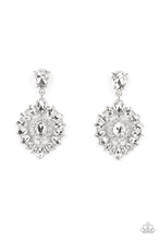 Load image into Gallery viewer, Paparazzi “My Good LUXE Charm” White Post Earrings - Paparazzi Accessories