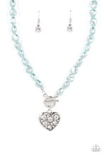 Load image into Gallery viewer, Paparazzi “Color Me Smitten” Blue Necklace Earring Set - Paparazzi Accessories