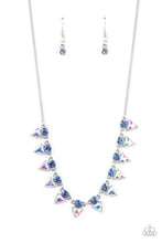Load image into Gallery viewer, Paparazzi “Razor-Sharp Refinement” Blue Necklace Earring Set - Paparazzi Accessories