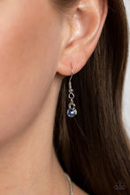 Load image into Gallery viewer, Paparazzi “Razor-Sharp Refinement” Blue Necklace Earring Set - Paparazzi Accessories