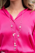 Load image into Gallery viewer, Paparazzi “Creative Couture” White Necklace Lanyard Earring Set - Cindysblingboutique