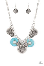 Load image into Gallery viewer, Paparazzi “Vintage Vault” “Western Zen” Blue Necklace Earring Set - CindysBlingBoutique
