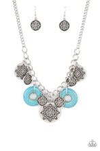 Load image into Gallery viewer, Paparazzi “Western Zen” Blue Necklace Earring Set -Paparazzi Accessories