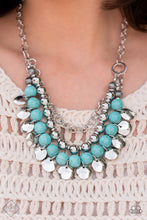 Load image into Gallery viewer, Paparazzi “Leave Her Wild” Blue Necklace Earring Set - Paparazzi Accessories