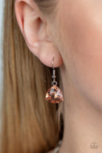 Load image into Gallery viewer, Paparazzi “Dreamy Drama Orange” Necklace  Earring Set

