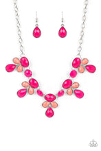 Load image into Gallery viewer, Paparazzi “Midsummer Meadow” Pink Necklace Earring Set - Paparazzi Accessories
