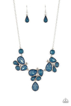 Load image into Gallery viewer, “Everglade Escape” Blue Necklace Earring Set - Paparazzi Accessories