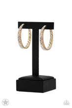 Load image into Gallery viewer, Paparazzi “GLITZY By Association” Gold Hoop Earrings - Paparazzi Accessories