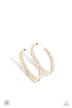 Load image into Gallery viewer, Paparazzi “GLITZY By Association” Gold Hoop Earrings - Paparazzi Accessories