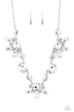 Load image into Gallery viewer, Paparazzi “GLOW-trotting Twinkle” White Necklace Earring Set
