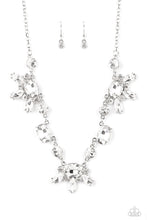 Load image into Gallery viewer, Paparazzi “GLOW-trotting Twinkle” White Necklace Earring Set - Paparazzi