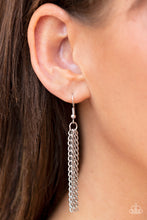 Load image into Gallery viewer, Paparazzi “Iced Iron” Silver Necklace Earring Set - Paparazzi Accessories