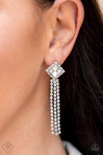 Load image into Gallery viewer, Paparazzi “Seasonal Sparkle” White Post Earrings - Paparazzi Accessories
