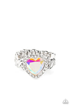 Load image into Gallery viewer, Paparazzi “Committed to Cupid” Multi Heart Stretch Ring - cindysblingboutique
