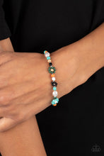 Load image into Gallery viewer, “Groovy Gerberas” Blue Adjustable Clasp Bracelet - Paparazzi Accessories